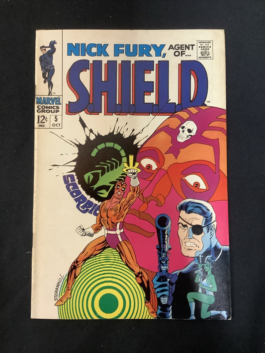Nick Fury Agent Of Shield #5 (1968) F/VF (7.0)  Jim Steranko, Stan Lee, Scorpio