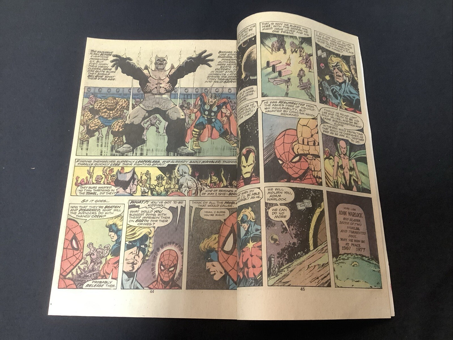 Marvel Two-In-One Annual #2 (Marvel December 1977) VF- (7.5) Death Of Thanos