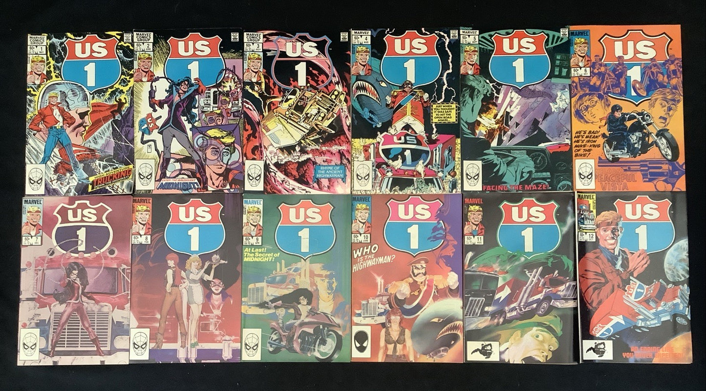 US 1 #1-12 Complete Comic Set, Marvel Comics, 1st App US Archer (Ulysses Archer)