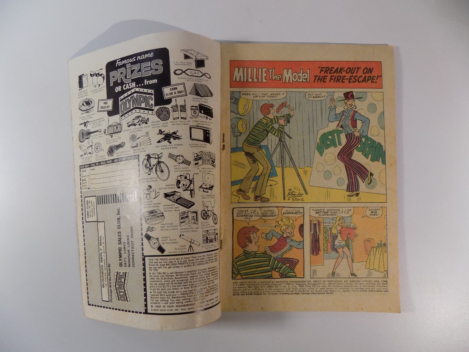 Mad About Millie #2 Marvel Comic June 1969 Fine/Very Fine