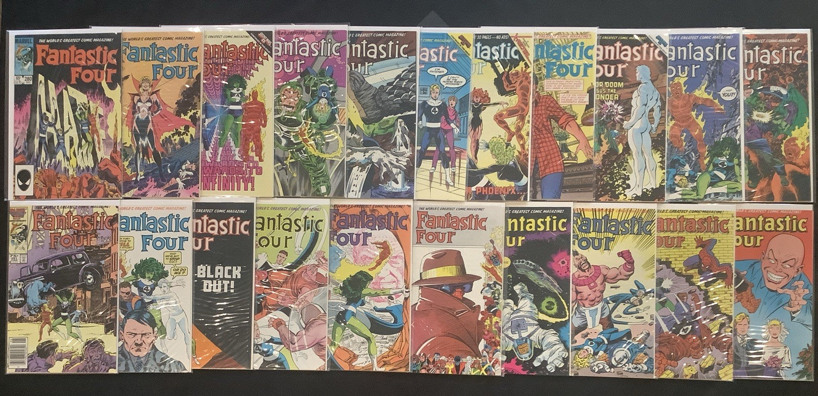 Fantastic Four #238-320 Comic Lot, Marvel, John Byrne, Malice, Dr Doom, Galactus
