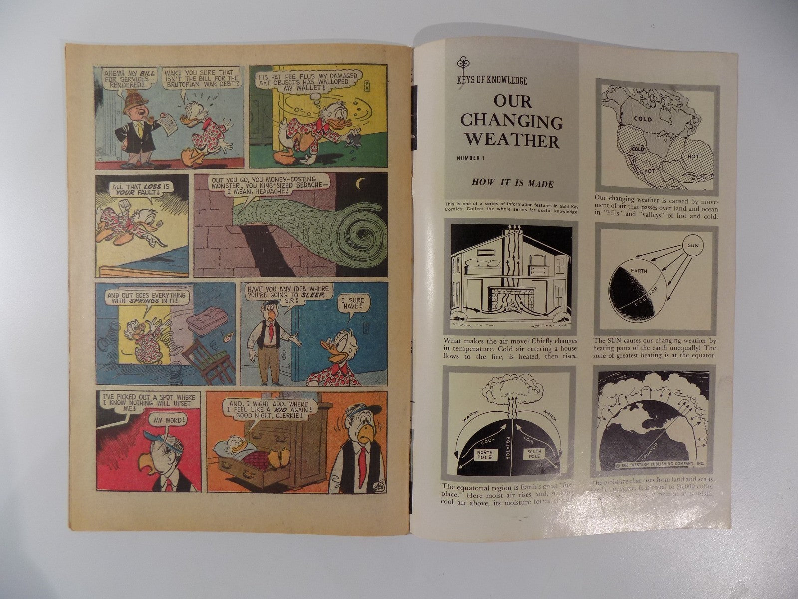 Walt Disney's Uncle Scrooge #44 Gold Key Comic August 1963 Fine/Very Fine