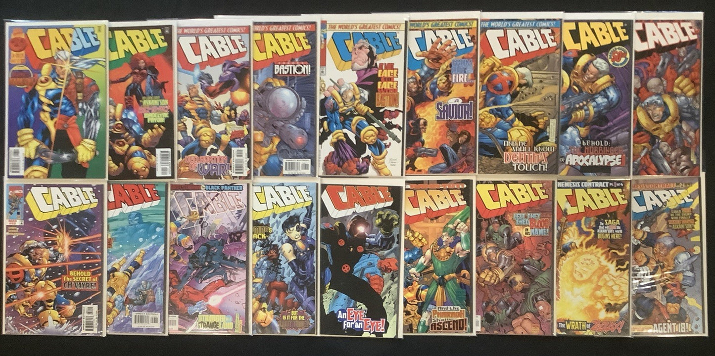 Cable #25-60 Comic Lot, Marvel Comics, Joe Casey, 1st Harbinger Of Apocalypse