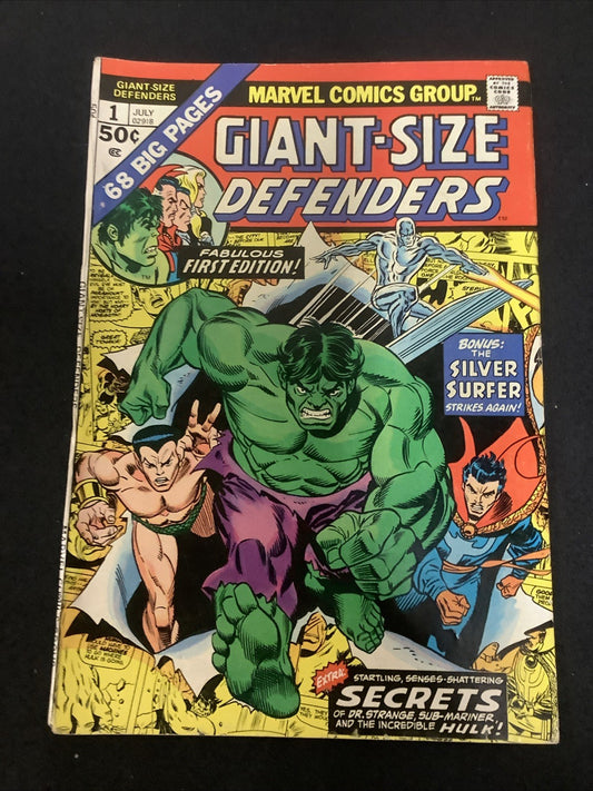 Giant-Size Defenders #1 (Marvel Comics July 1974) F+ (6.5) Petra Goldberg