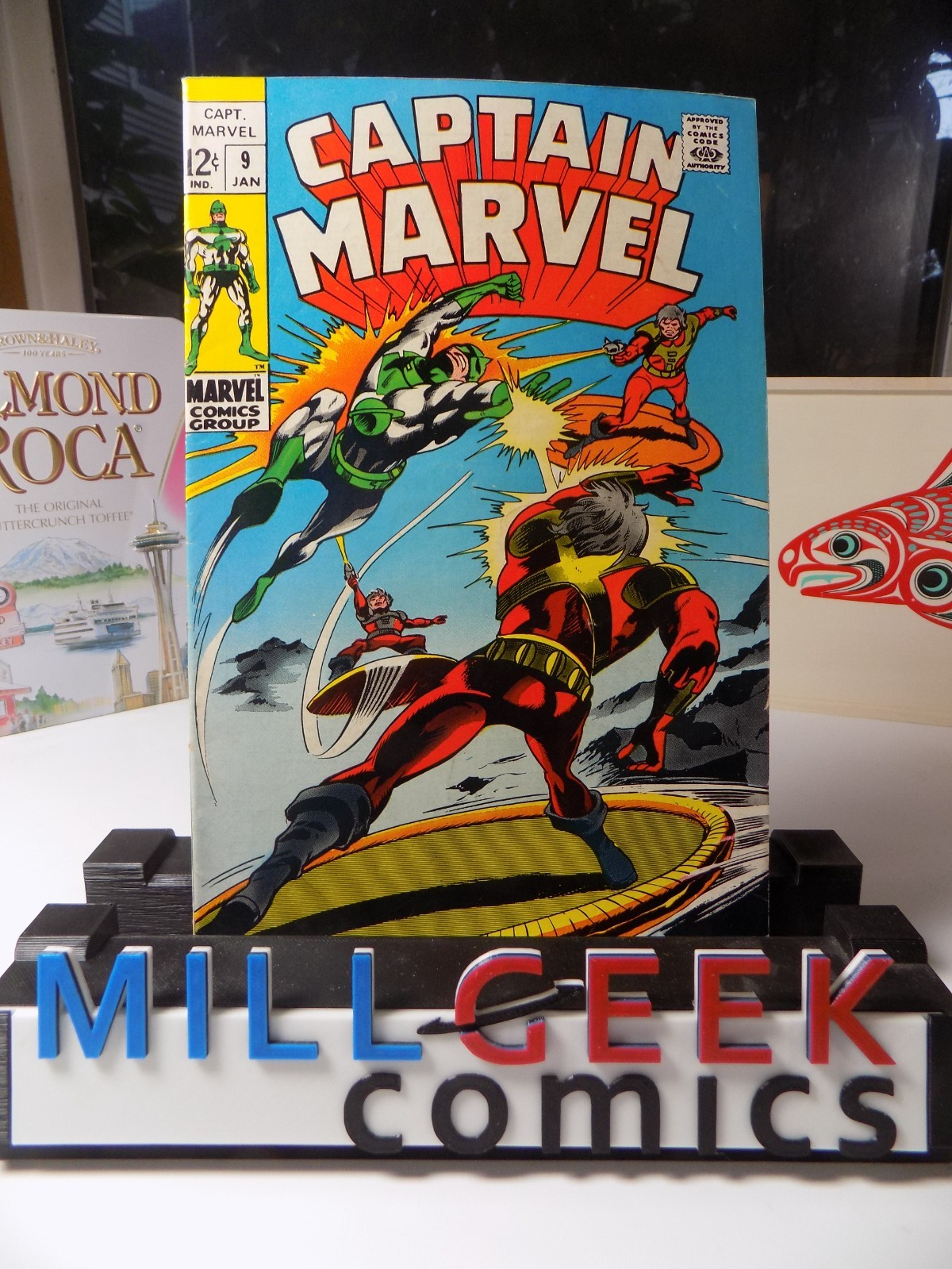 Captain Marvel #9 Marvel Comic January 1969 Fine/Very Fine