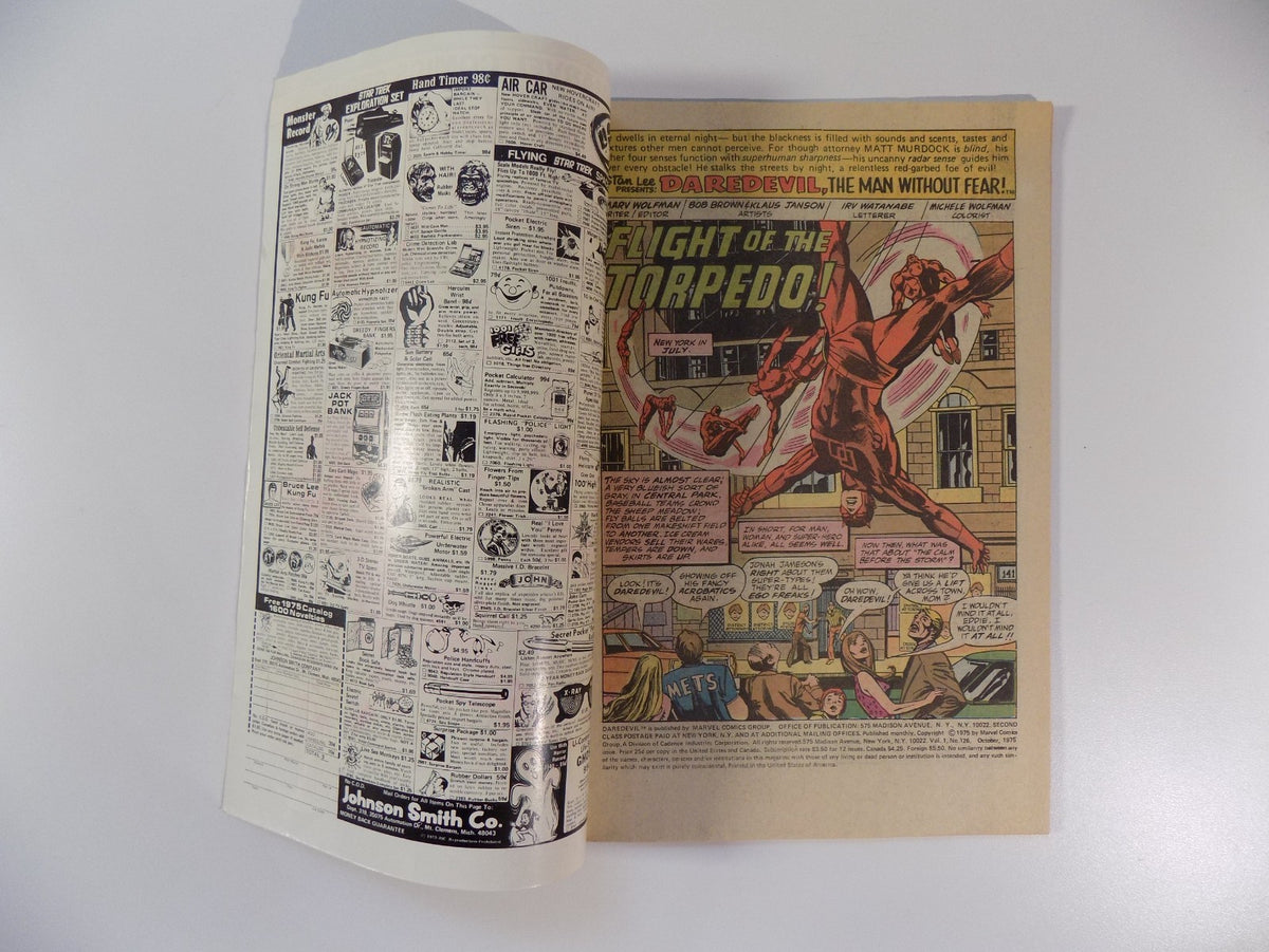 Daredevil #126 Marvel Comic October 1975 Very Fine/Near Mint