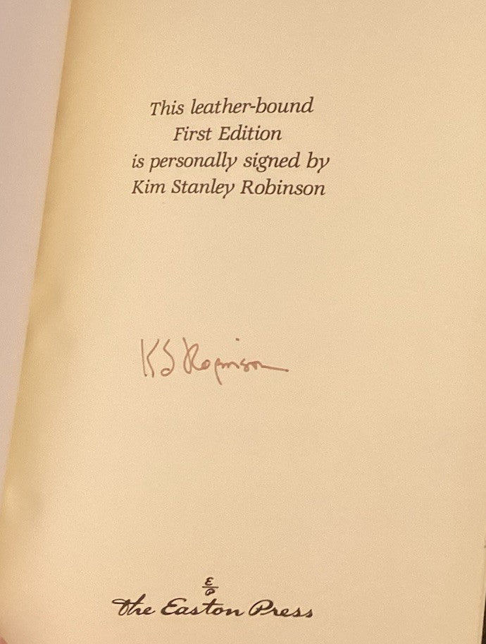Pacific Edge by Kim Stanley Robinson (First Edition) Easton Press Signed -JD