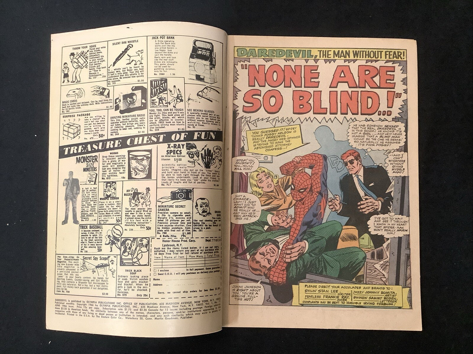 Daredevil #17 (1966) VG/F (5.0) Stan Lee/John Romita Sr., Spider-Man Team Up