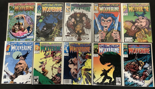 Marvel Comics Presents #90-110 Comic Lot, Origin Of Wolverines Blue/Yellow Suit