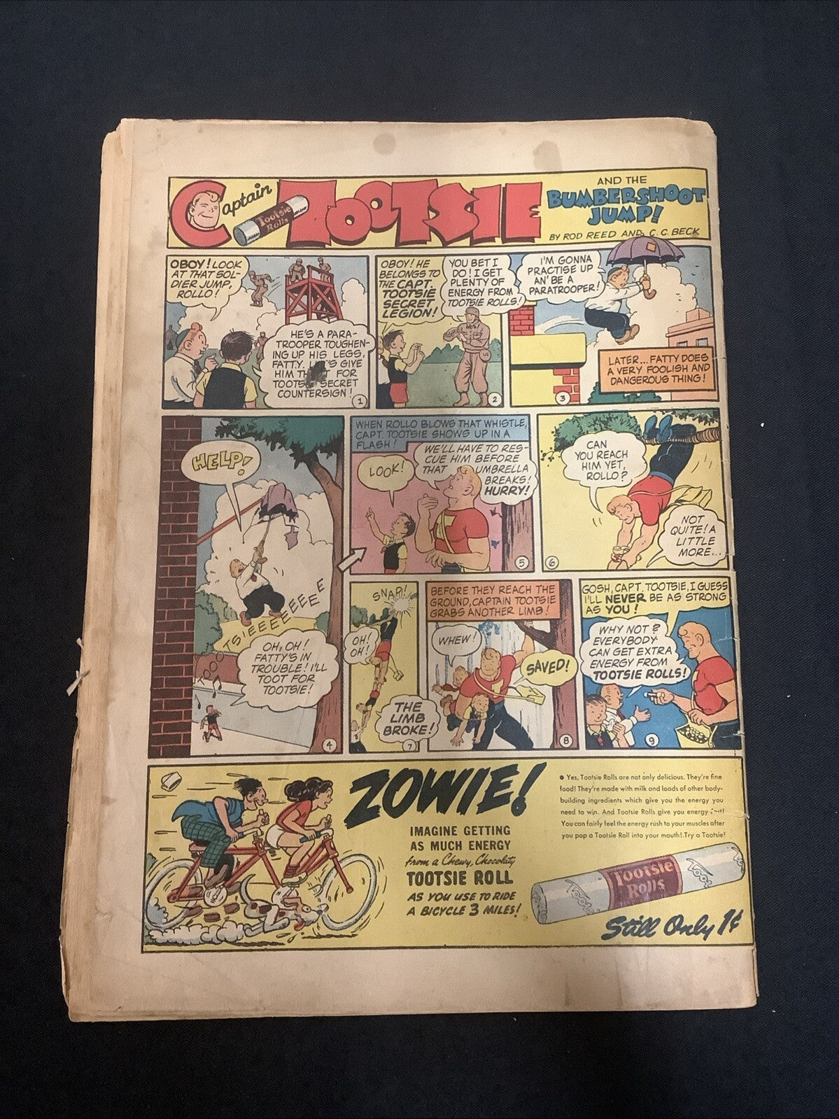 Daredevil #31 (Lev Gleason 1945) 3.5 (VG-) Inner Wrap Detached, 1/2” Spine Roll