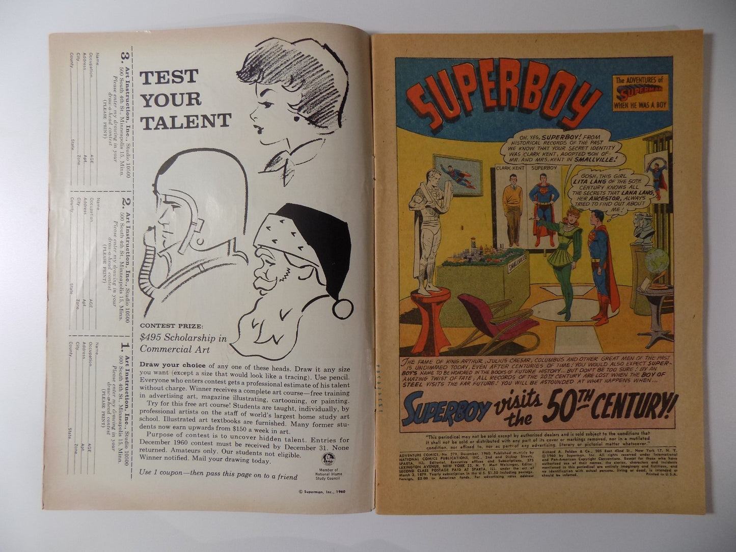 Adventure Comics #279 DC Comic Fine+ December 1960