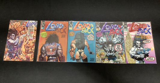 Lobo Comic Bundle: Blazing Chain Of Love #1, Lobo’s Back #1-4, Keith Giffen