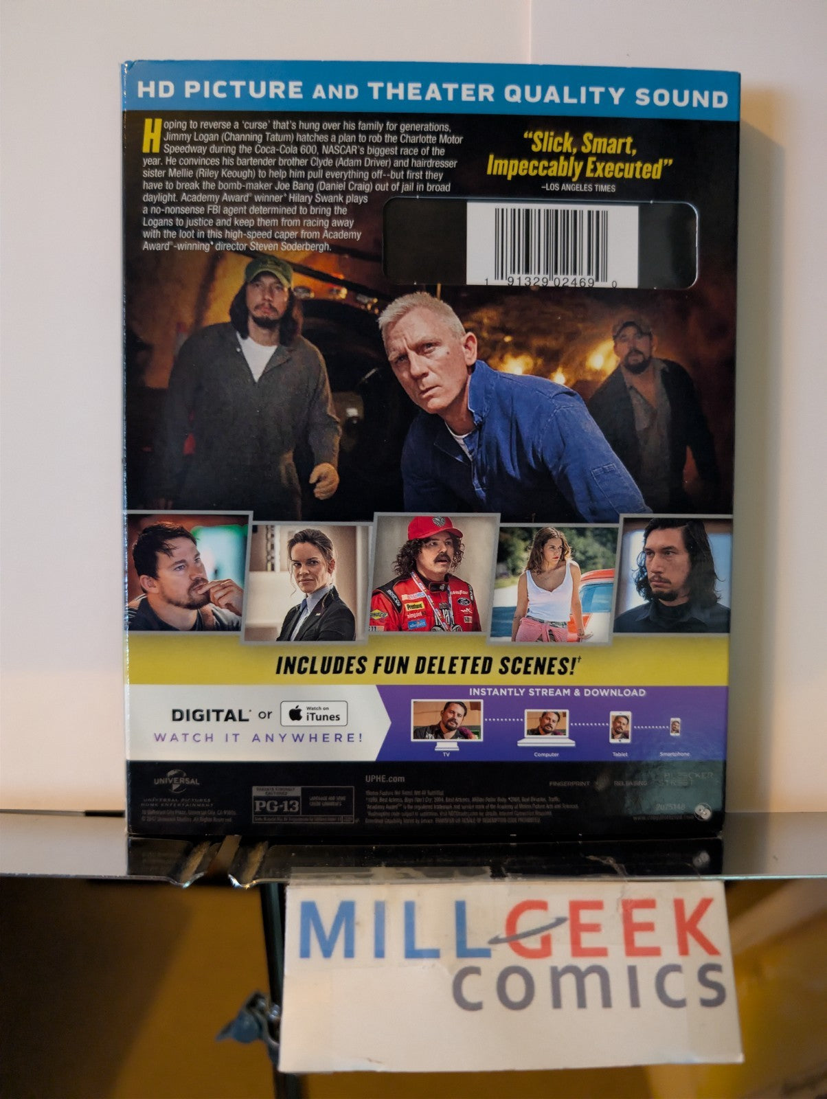 Limitless / Logan Lucky / Premium Rush, 3 Movie Lot (Blu-ray) -JD