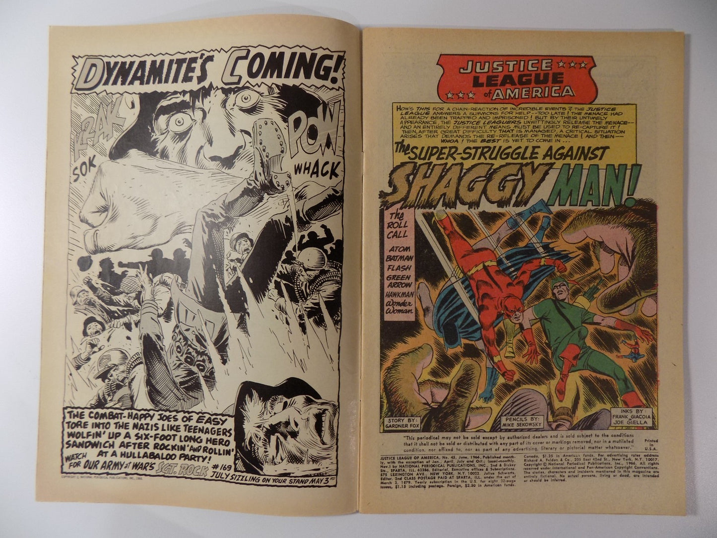 Justice League of America #45 DC Comic June 1966 Fine/Very Fine