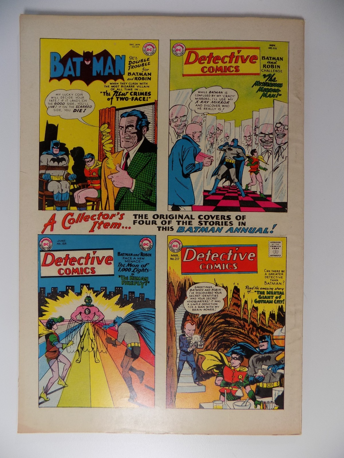 Batman Giant Annual #3 DC Comics Very Good/Fine Summer 1962