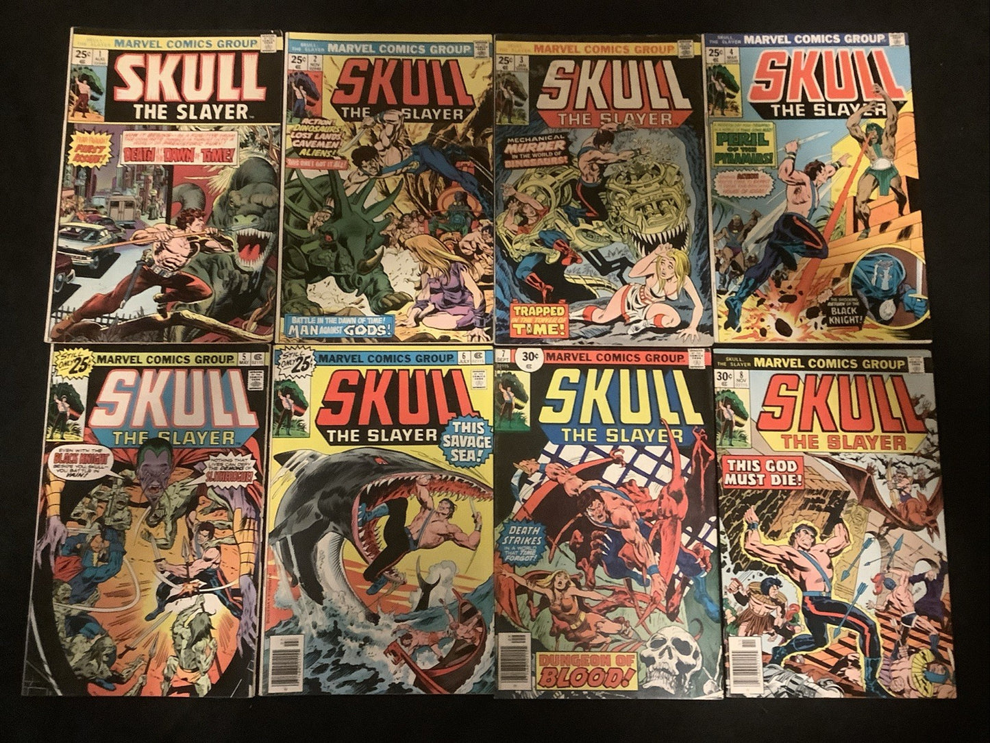 Skull the Slayer #1-8 Complete Comic Series, Marvel Comics, Gil Kane, 1st Skull
