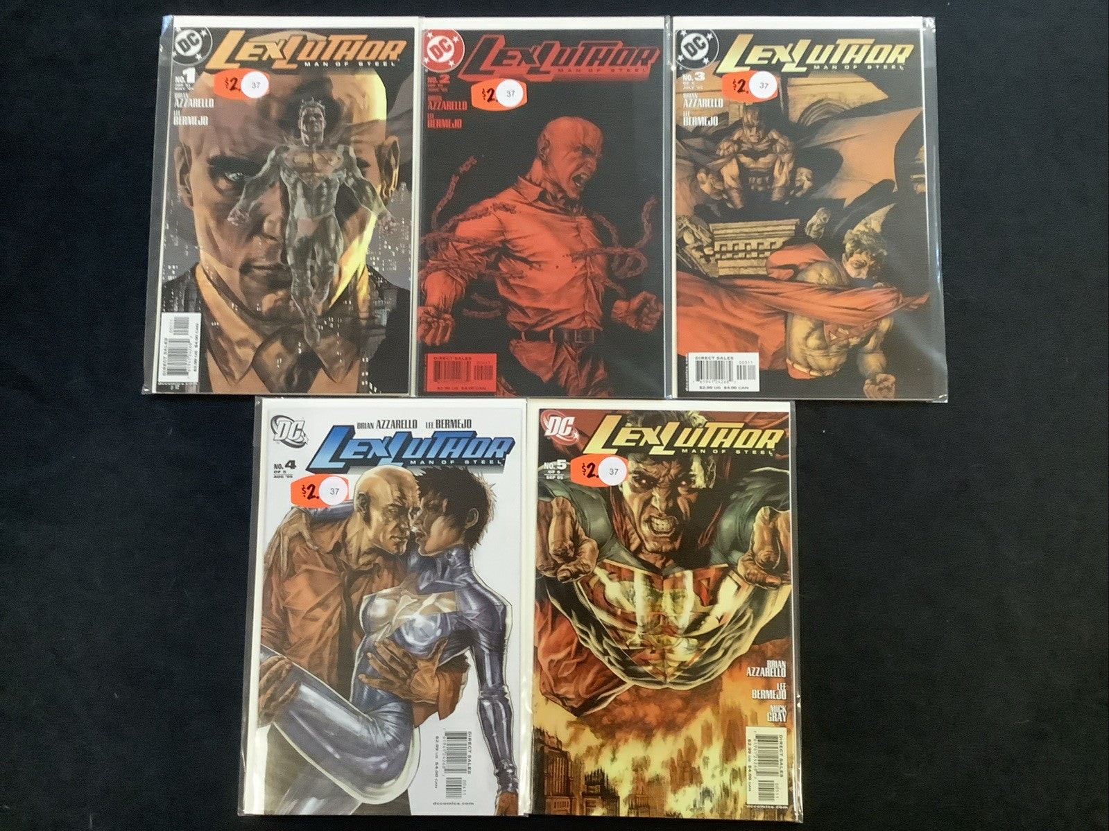 Lex Luthor Man of Steel #1-5 Complete Comic Set, DC Comics, Brian Azzarello