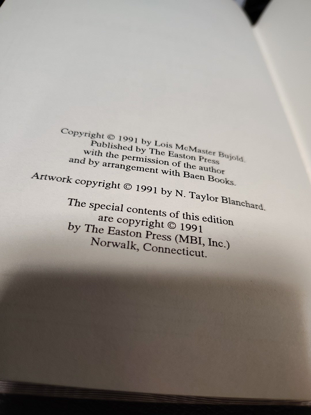 Barrayar By Lois McMaster Bujold (1st Edi, HC) JD