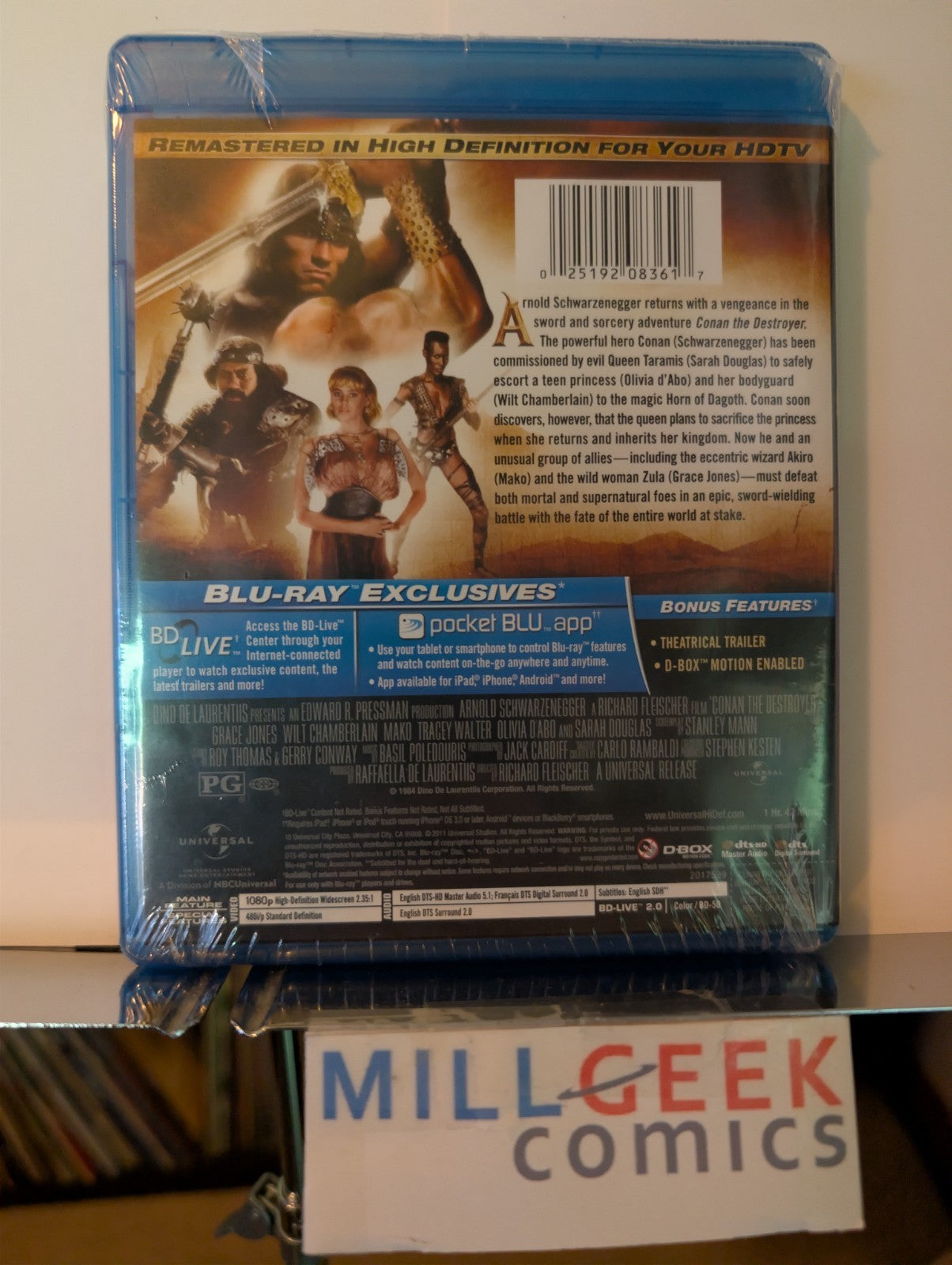 Conan the Destroyer - Arnold Schwarzenegger (Blu-ray) -JD