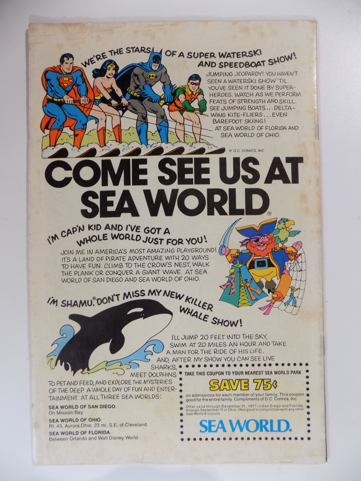 Aquaman #57 DC Comic September 1977 Very Fine-