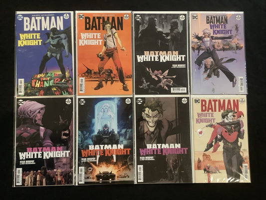 Batman White Knight #1-8 Complete Comic Set, DC Comics, Sean Murphy, 2017