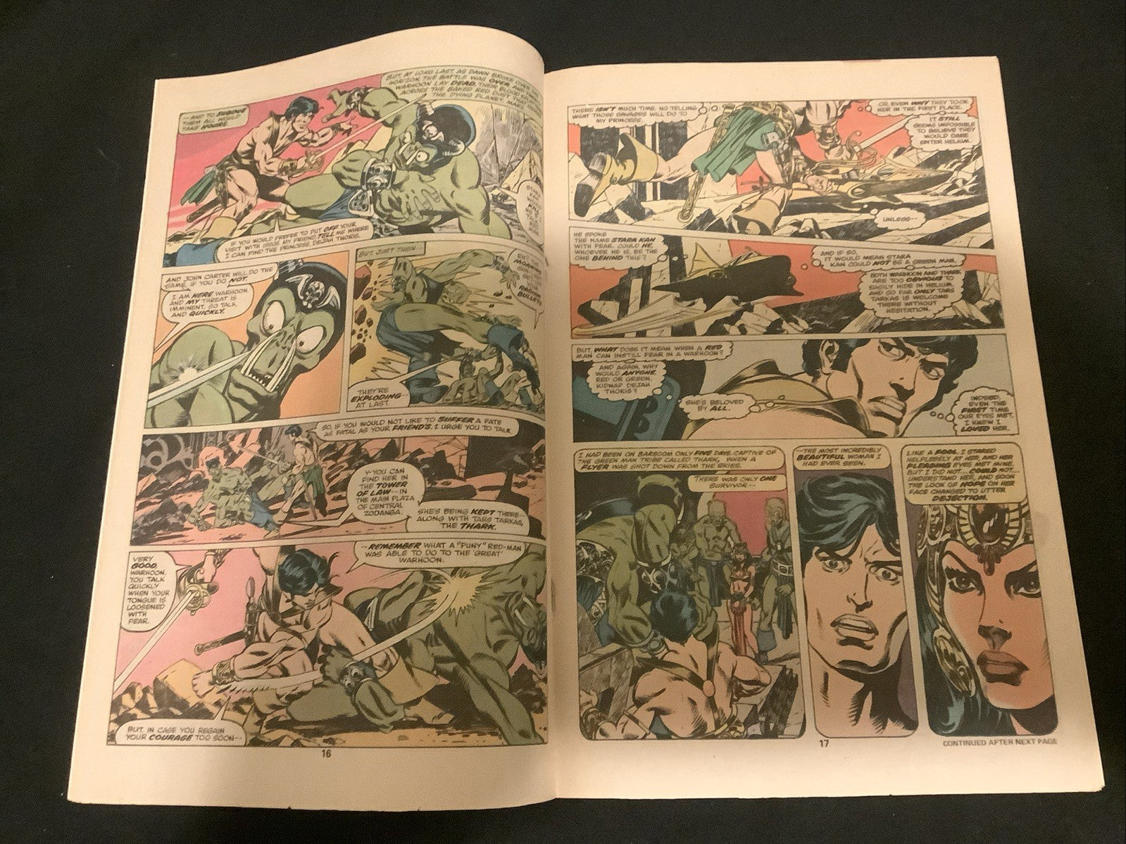 John Carter Warlord of Mars #1 (Marvel Comics June 1977) VF/NM (9.0) Wolfman