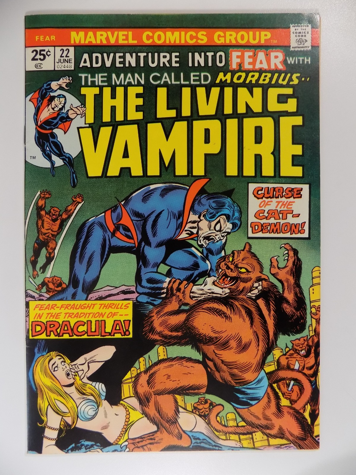 Adventure Into Fear #22 Marvel Comic June 1974 Very Fine+