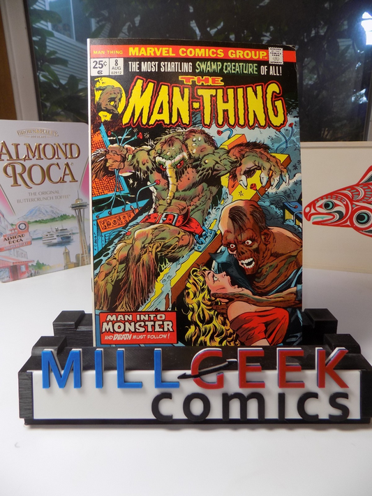 Man-Thing #8 Marvel Comic August 1974 Very Fine+