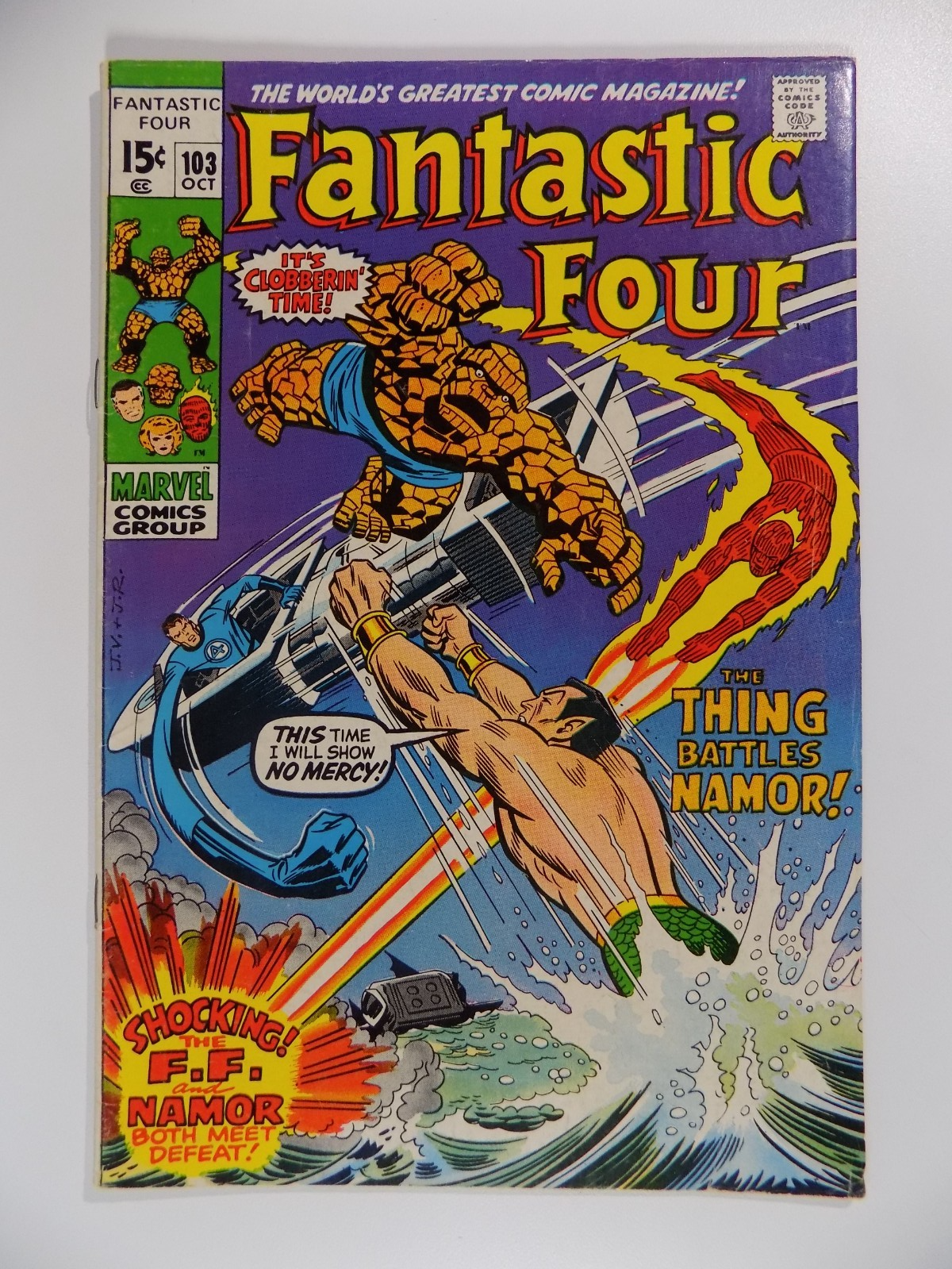 Fantastic Four #103 Marvel Comic October 1970 Fine/Very Fine