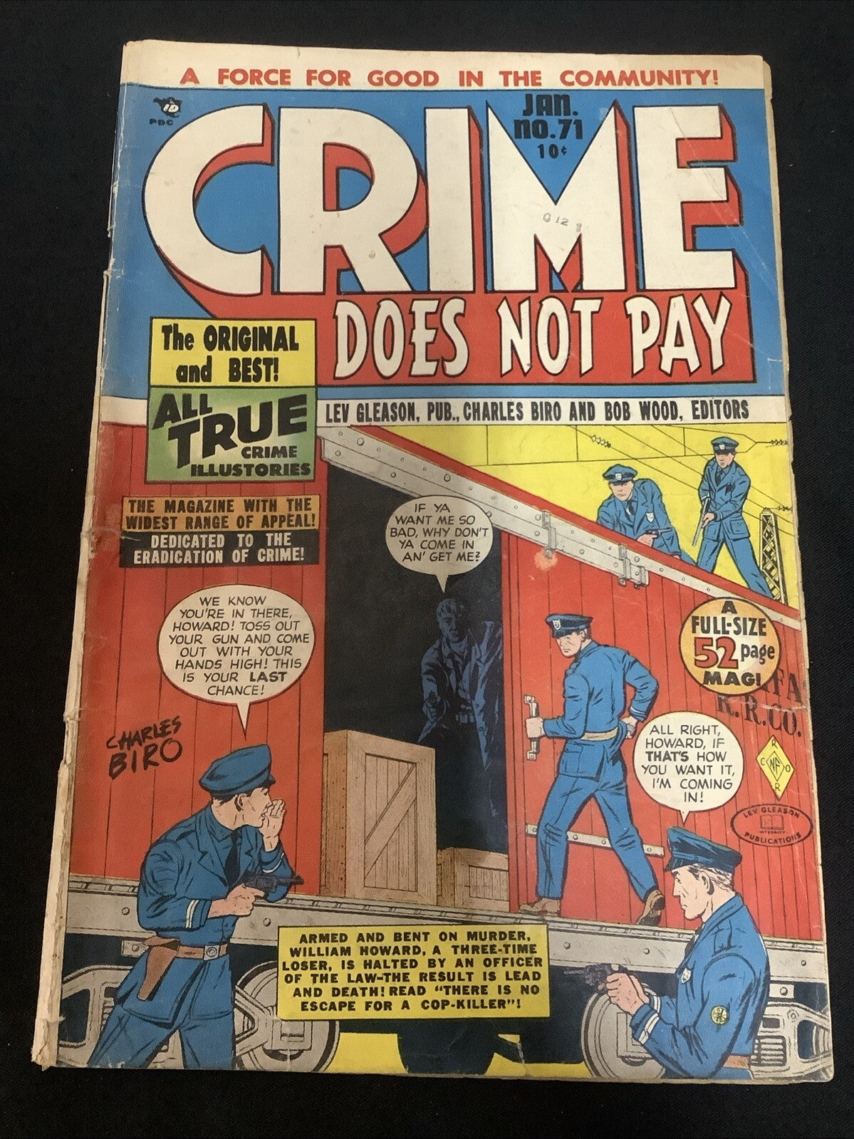 Crime Does Not Pay #71 (Lev Gleason January 1949) 0.5 (Poor) Please See Notes