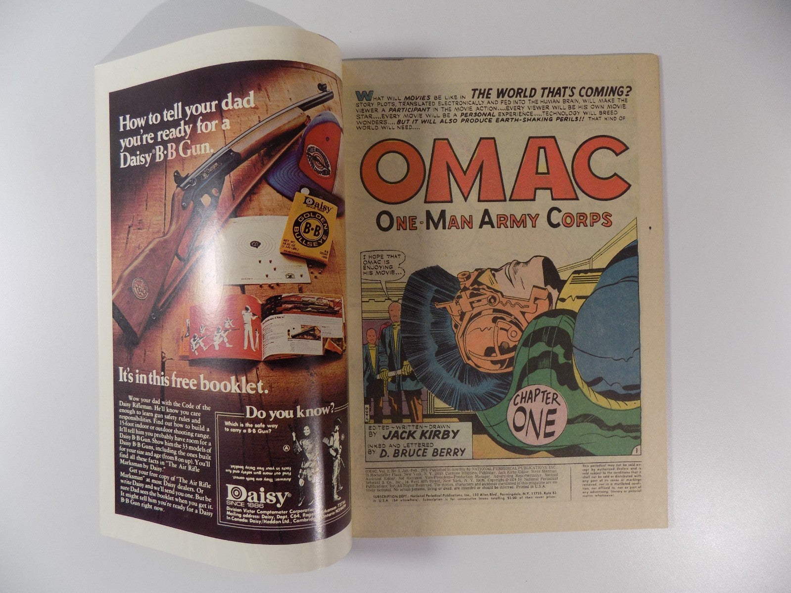 OMAC #3 DC Comic February 1975 Very Fine-