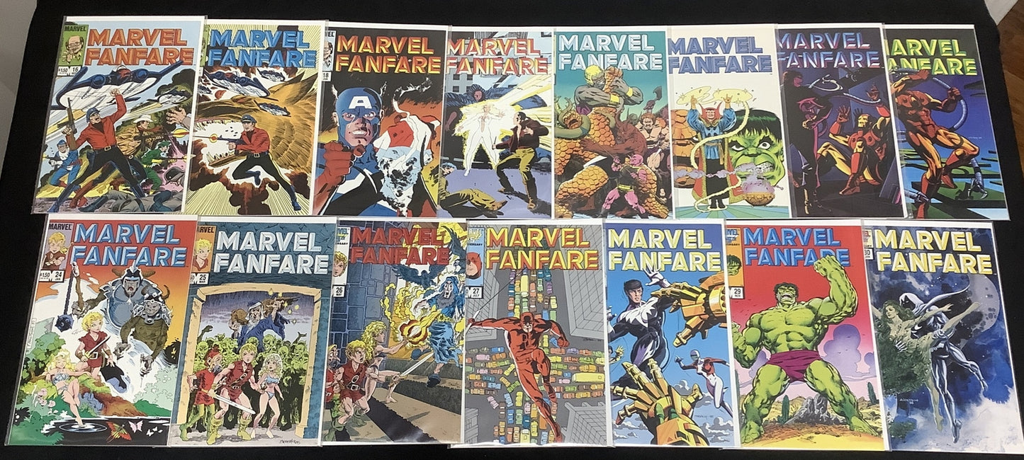 MARVEL FANFARE #1-60 Complete Comic Series, Marvel, 1st App Iron Maiden, Chiodo