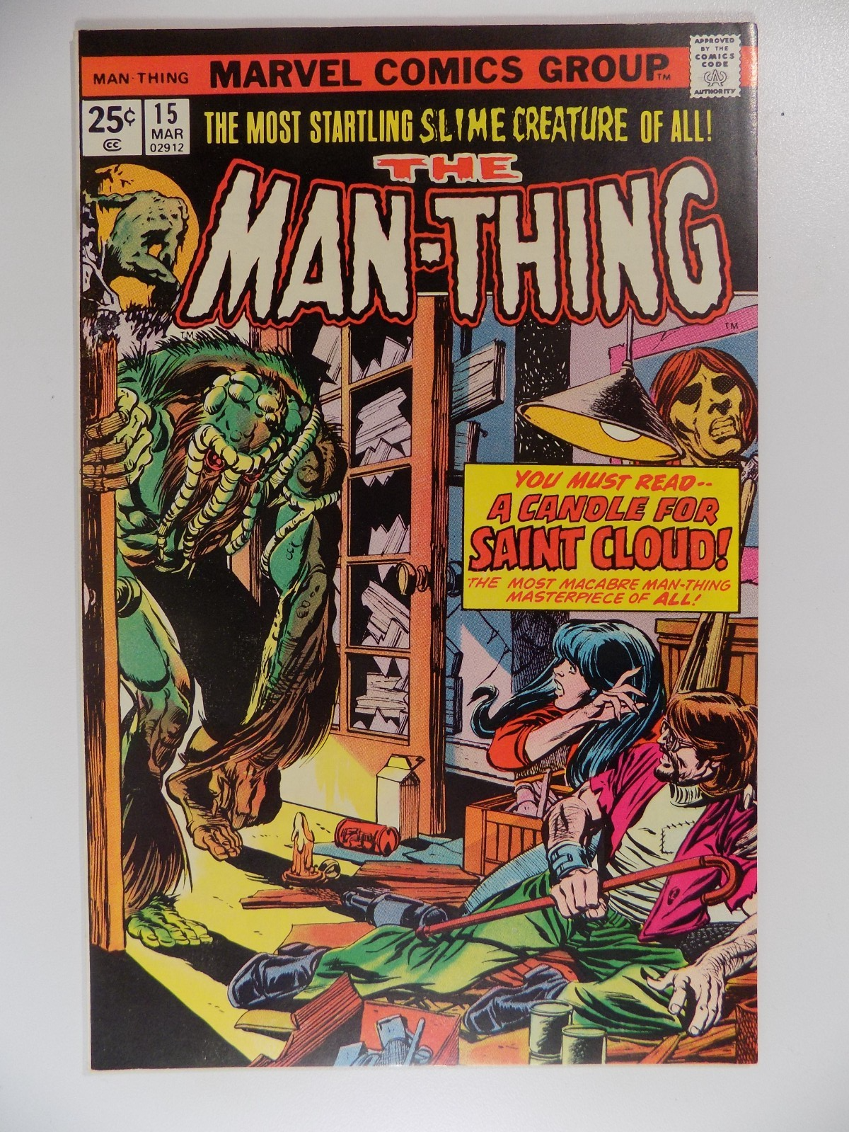 Man-Thing #15 Marvel Comic March 1975 Near Mint-