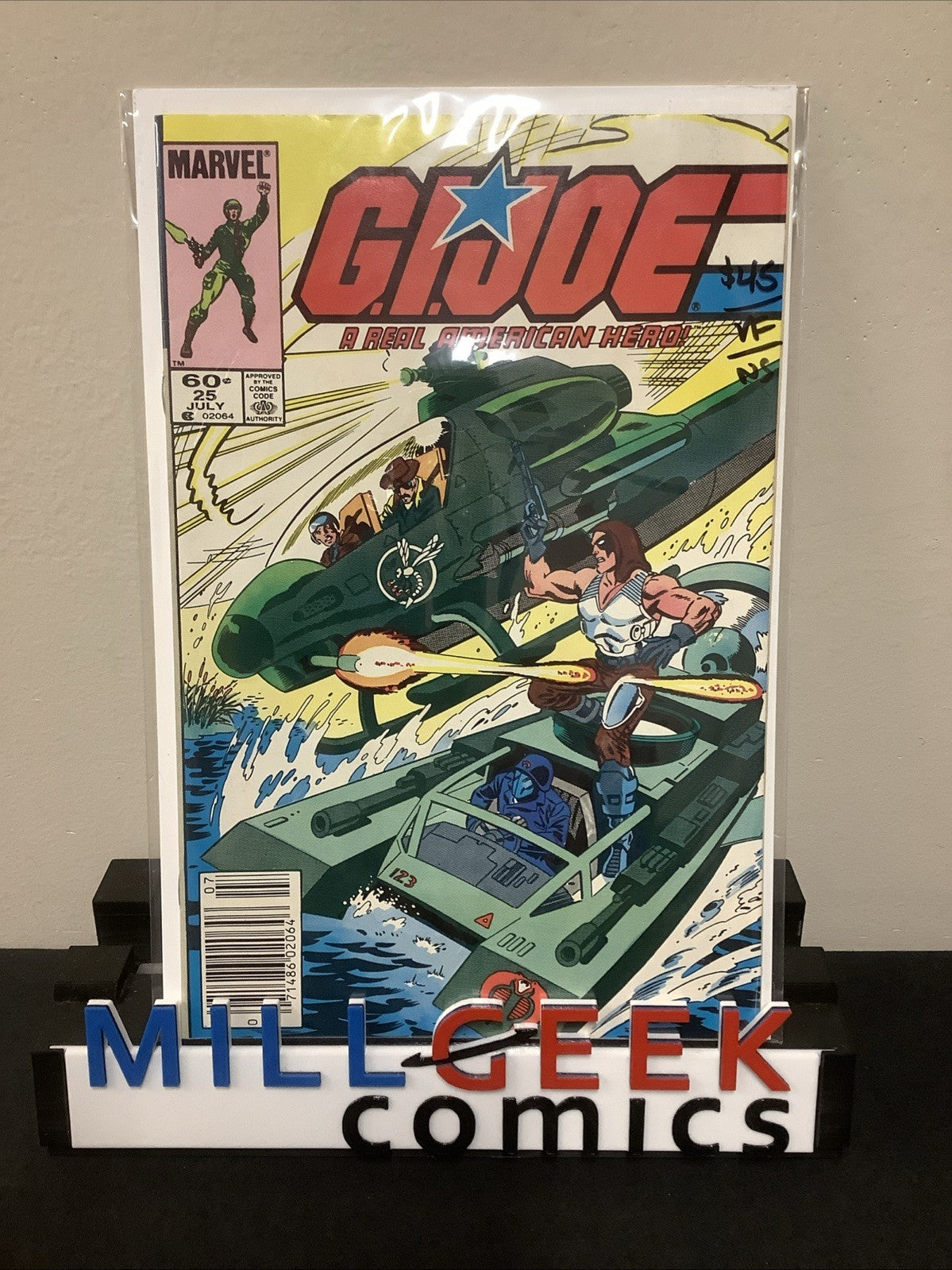 GI Joe A Real American Hero #25 (1984) VF (8.0) Newsstand, 1st Full App Zartan