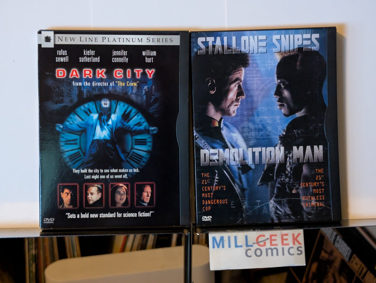 Dark City / Demolition Man, 2 Dystopian Movie Set (DVD) -JD