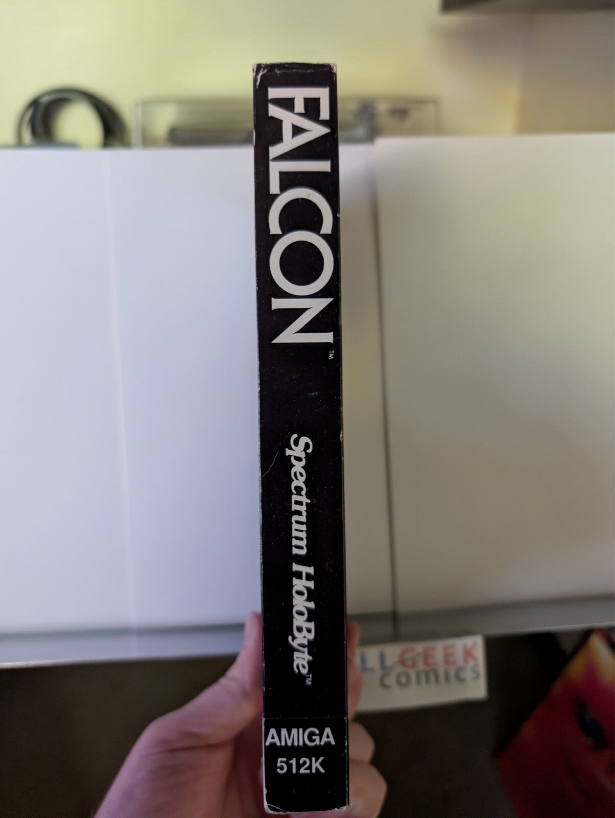 Falcon F-16, Amiga, Big Box with Manuals, NO DISKS -JD