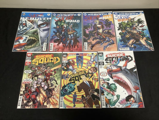 Suicide Squad Comic Bundle: Rebirth #1, Vol.4 #1-3, Vol.5 #1-3, Emilia Harcourt