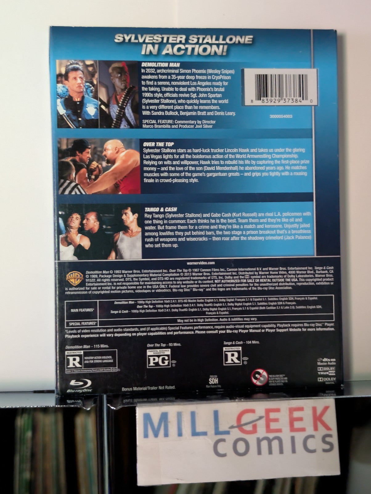 Demolition Man / Over the Top / Tango & Cash, Triple Feature (Blu-ray) -JD