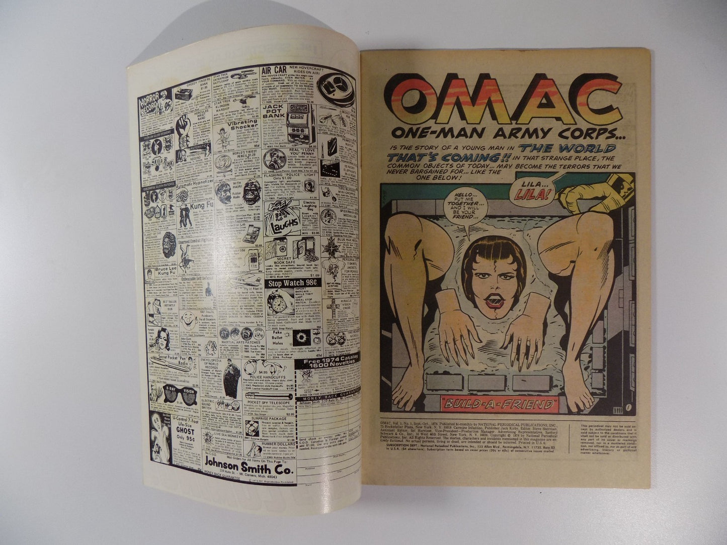 OMAC #1 DC Comic October 1974 Very Fine-
