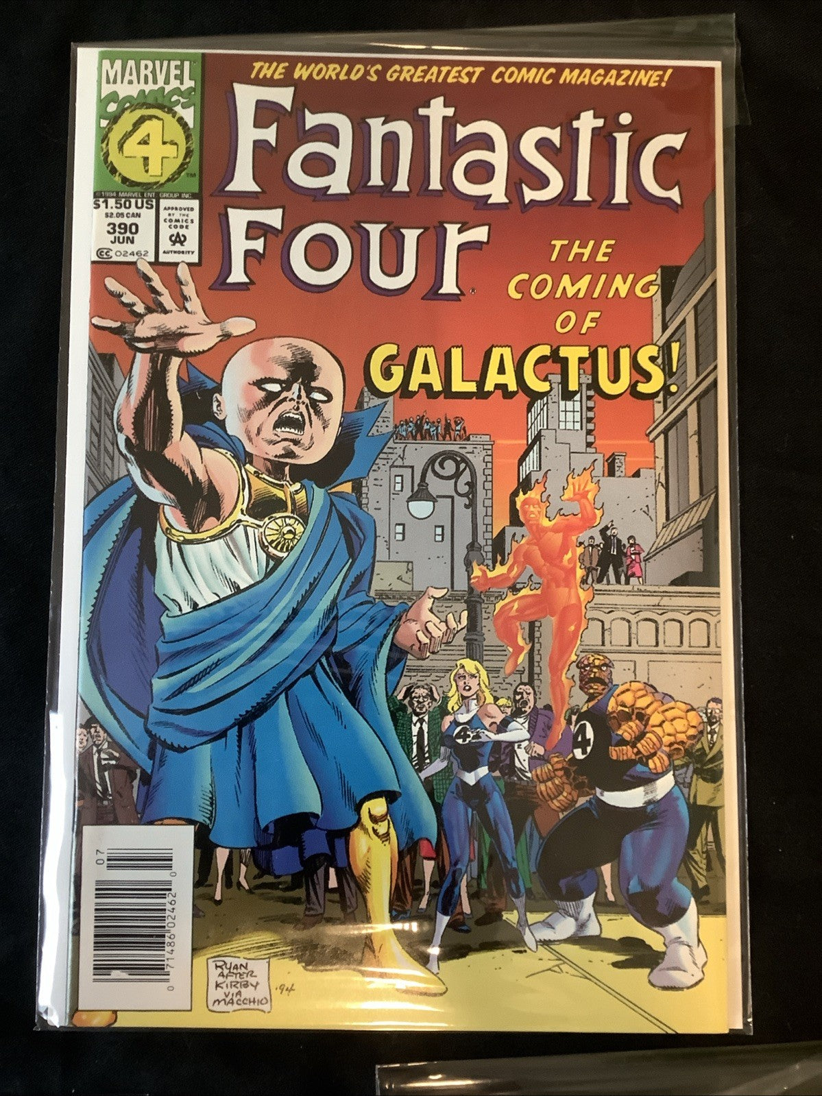 Fantastic Four #384-401 Comic Lot, Marvel Comics, Newsstand #390, Sealed Polybag