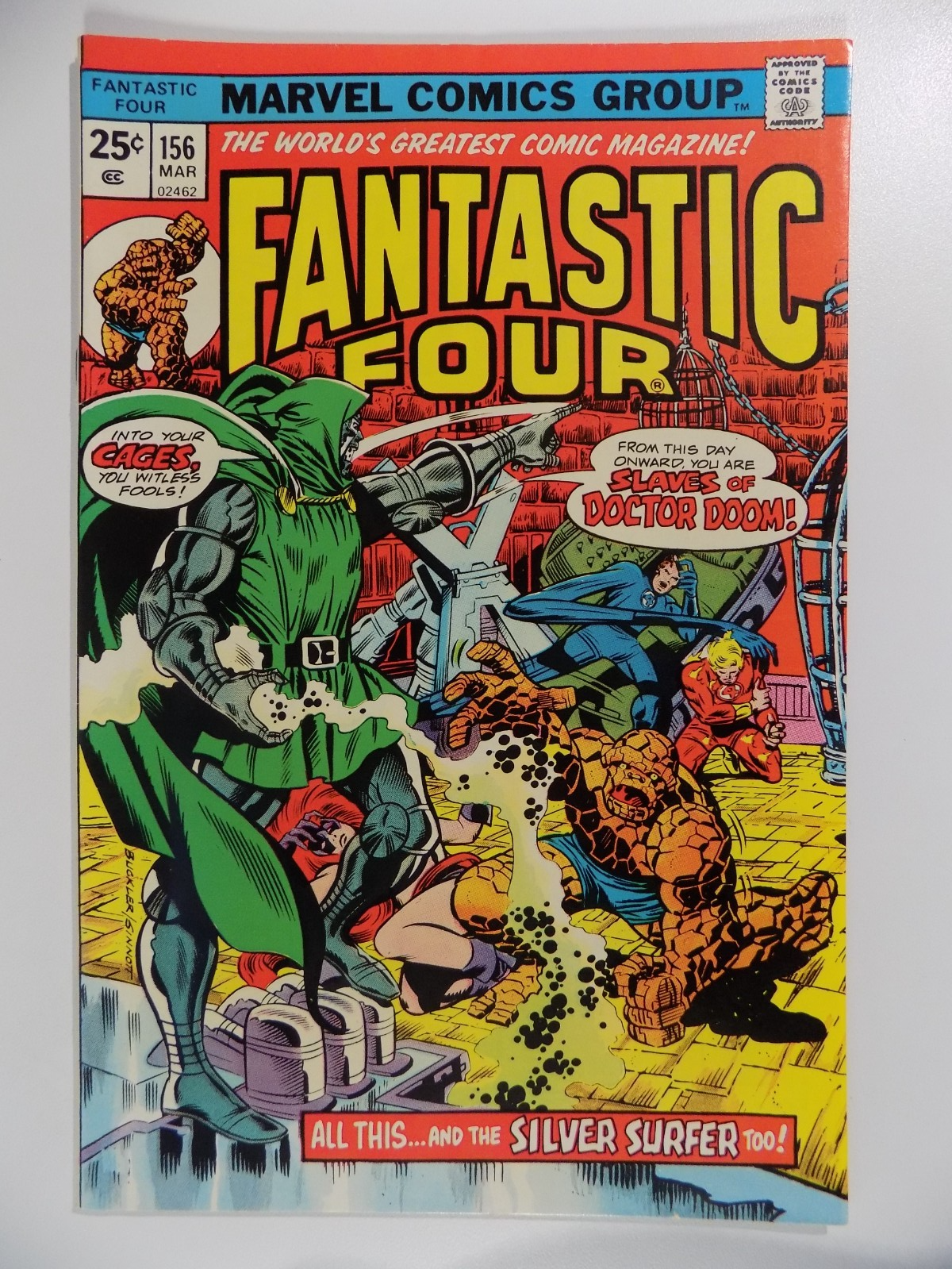 Fantastic Four #156 Marvel Comic March 1975 Very Fine+