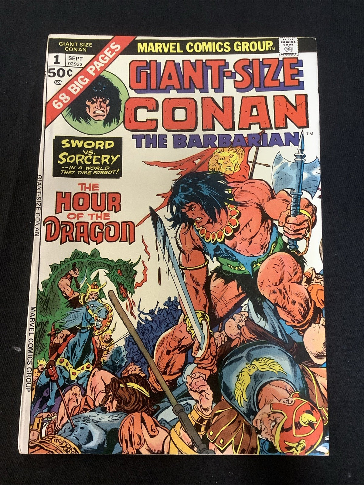 Giant-Size Conan #1 (Marvel Comics September 1974) VF- (7.5) Roy Thomas