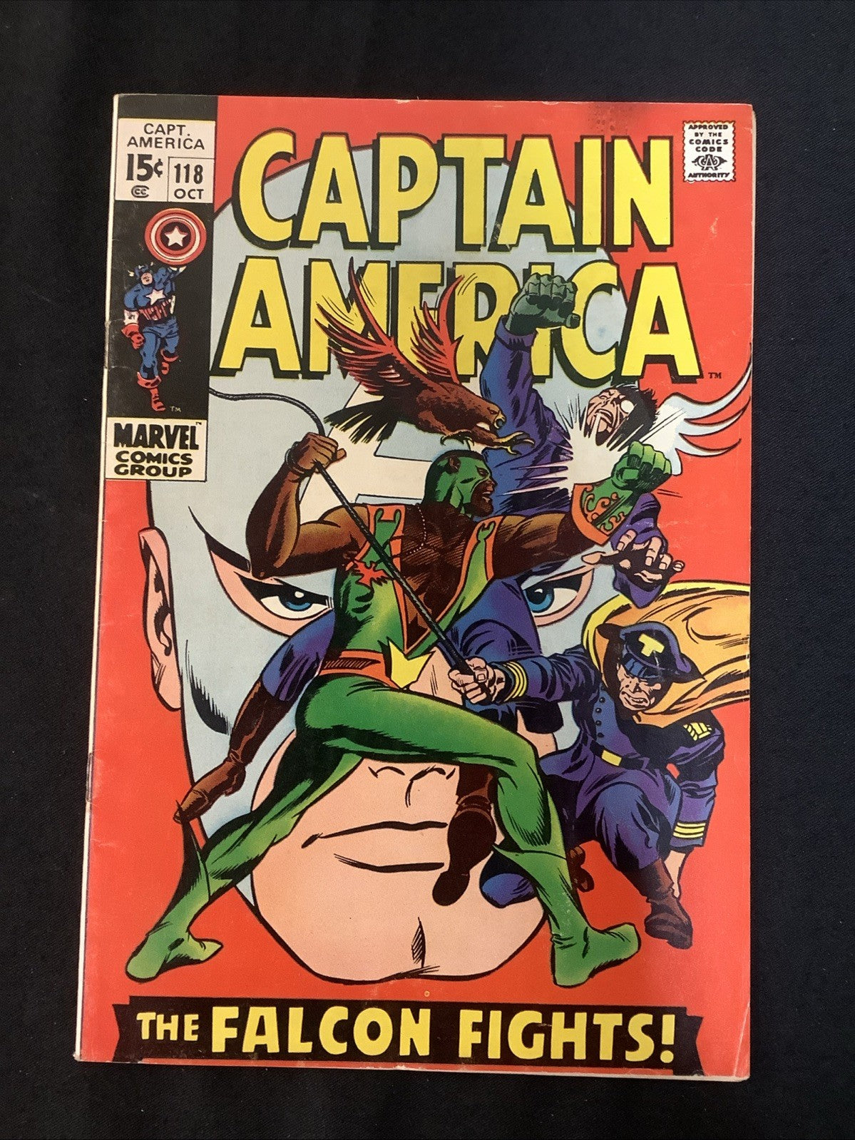 Captain America #118 (Marvel Comics October 1969) VF- (7.5) Gene Colan