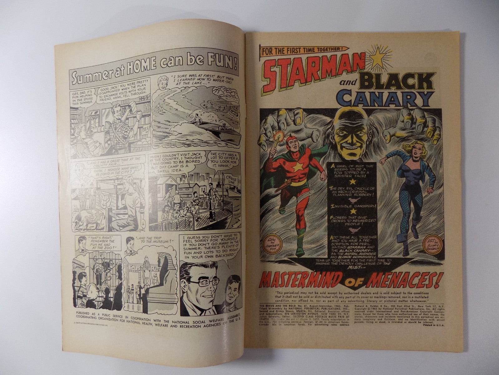 Brave and the Bold #61 DC Comic September 1965 Very Fine-