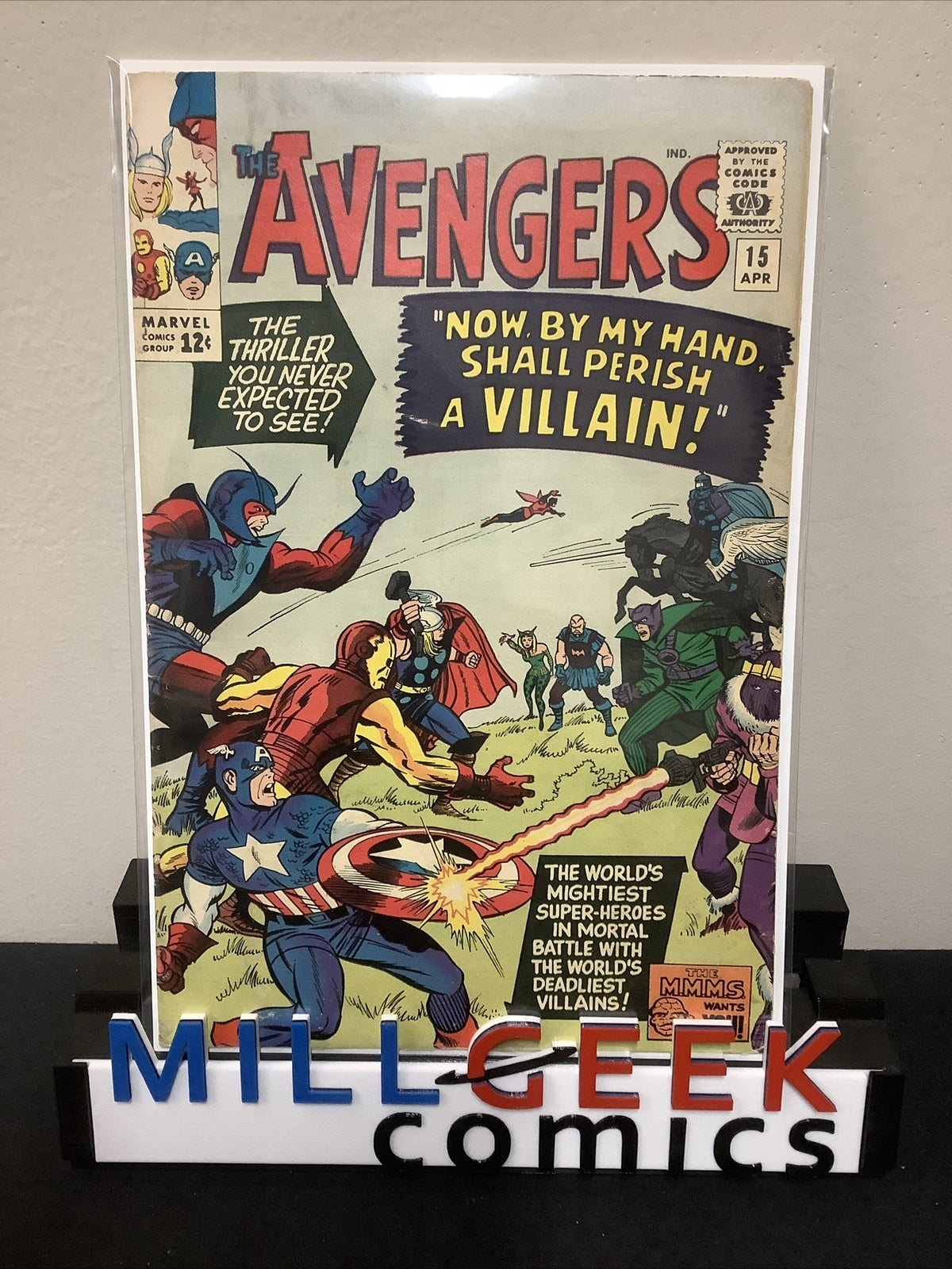 Avengers #15 (1965) F- (5.5) Stan Lee/Jack Kirby, Death Baron Zemo I (Harbin)