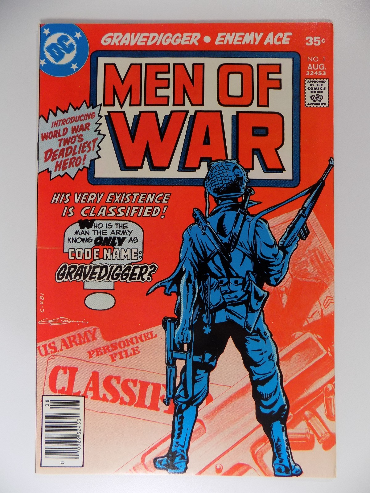 Men of War #1 DC Comic August 1977 Near Mint-