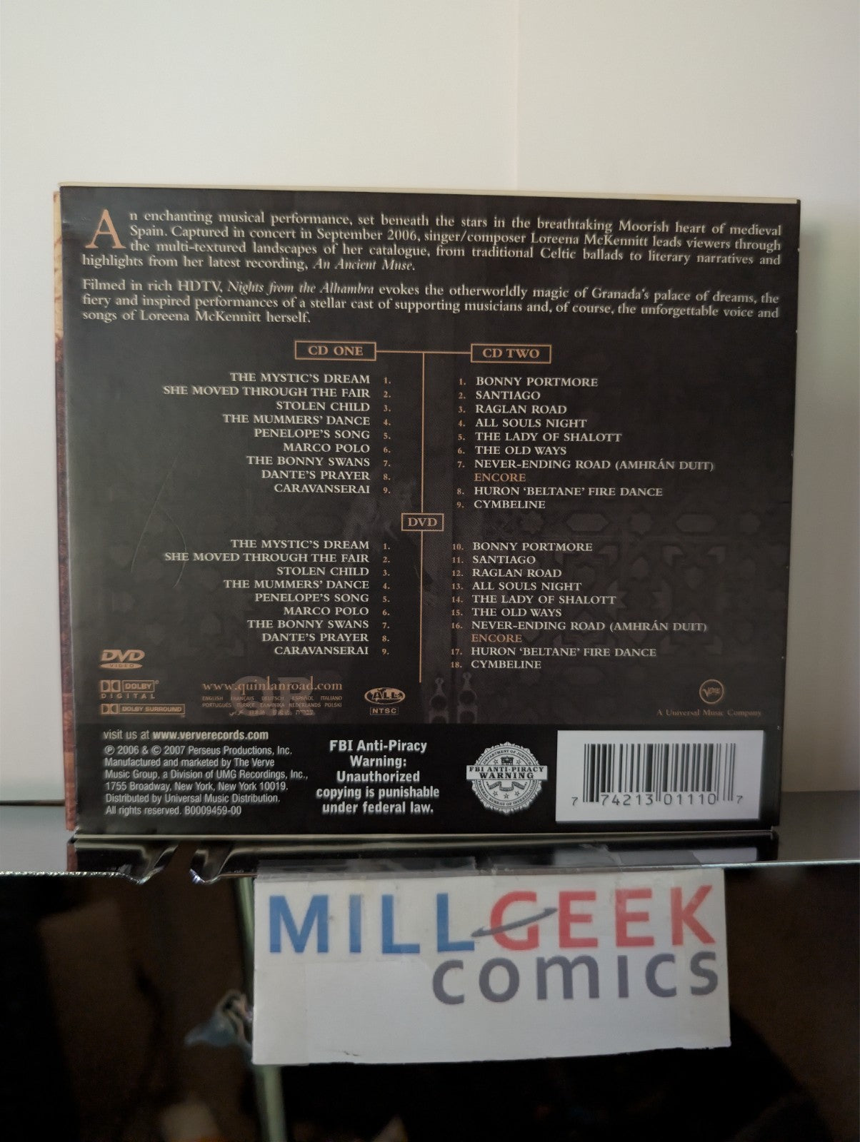Loreena McKennitt - Nights from the Alhambra, 2 CDs & 1 DVD -JD