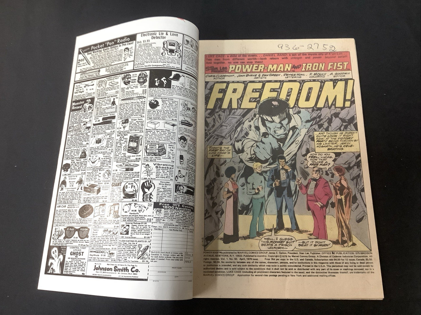 Power Man #50 (Marvel Comics April 1978) F/VF (7.0) John Byrne/Chris Claremont