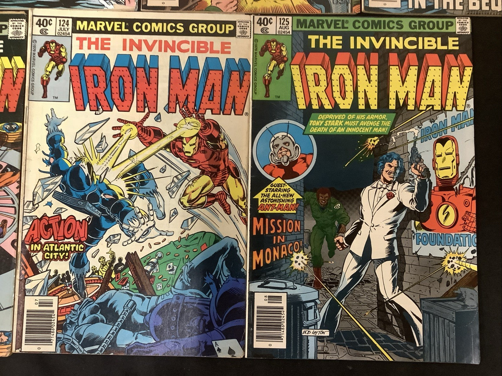 Iron Man #119-125 Comic Lot, Marvel Comics, 3rd App Scott Lang, Reader Copies