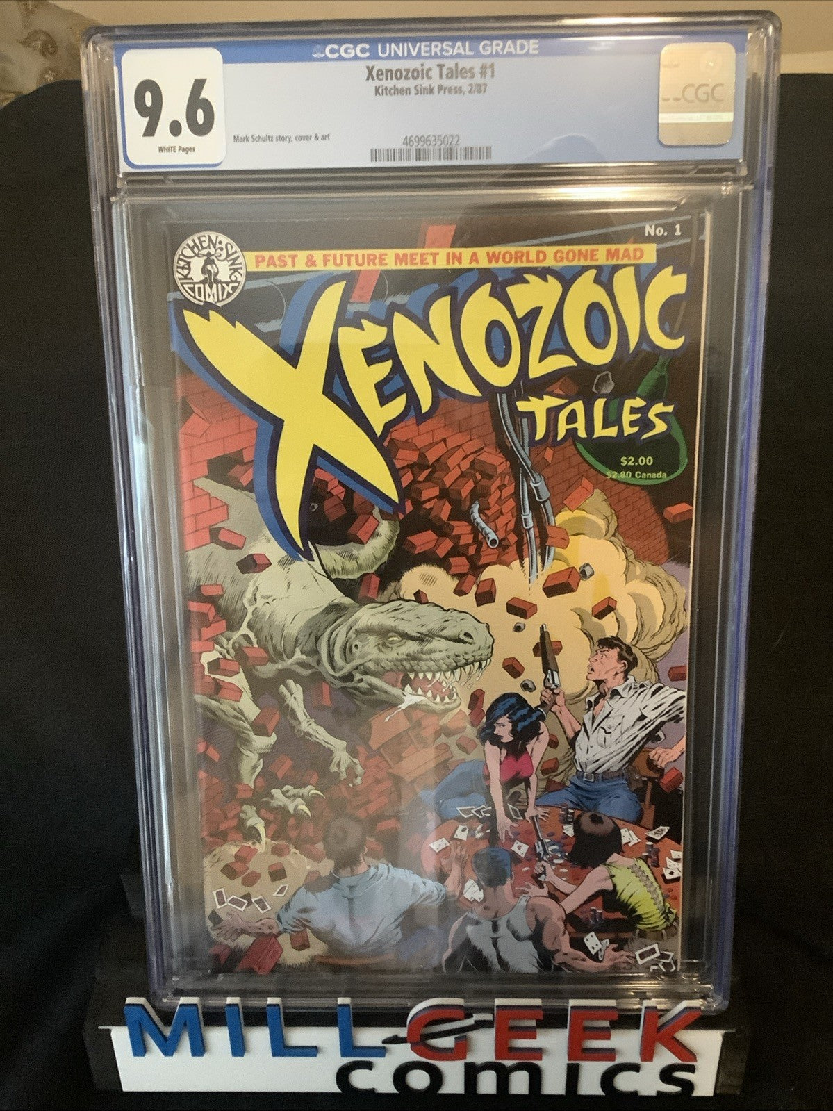 Xenozoic Tales #1 (Kitchen Sink Press) CGC Graded 9.6 (NM+) Mark Schultz, 1987